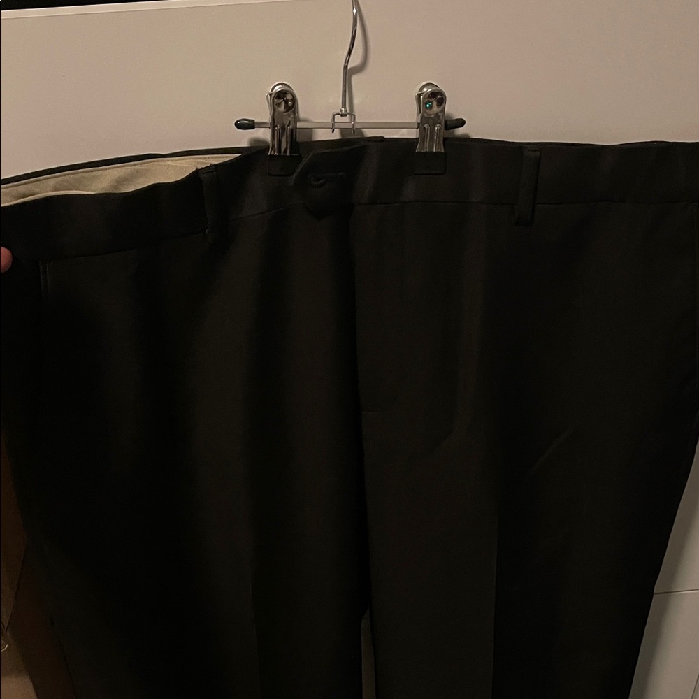 LIKE NEW Croft & Barrow Black Suit Pants - Picture 3 of 5